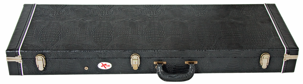 Xtreme HC3010 Rectangle Electric Guitar Hardcase -  Black Croc Vinyl