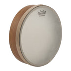 Remo HD-8410-00 Renaissance 10-inch frame drum head with beige surface and black rim, designed for Remo frame drums.