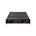Black HH MZ-140DX 2x140W install zone power amplifier with USB-C DSP, 70v/100v, 4/8 ohm, 1U rack-mount design