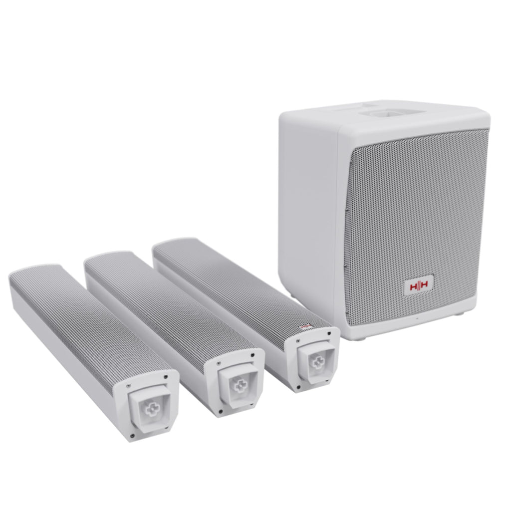 HH TENSOR-SOLO-WH Portable Column Speaker System
