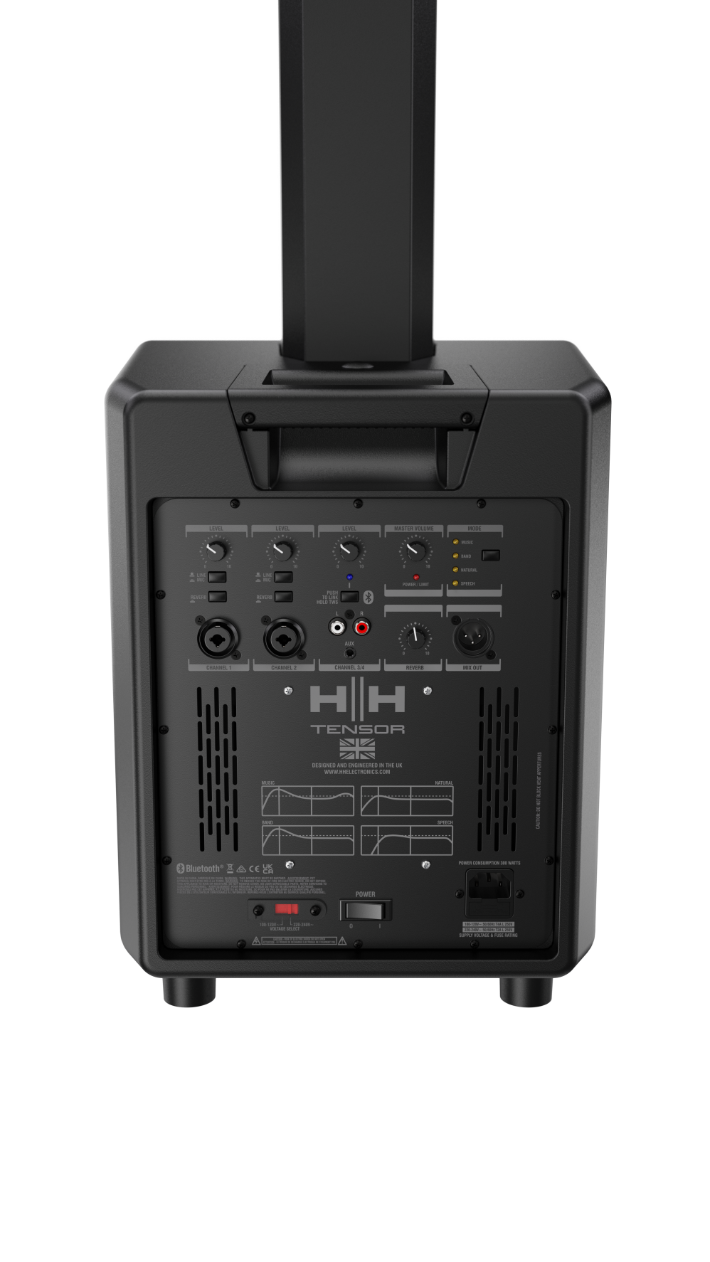 HH TENSOR-SOLO-BK Portable Column Speaker System