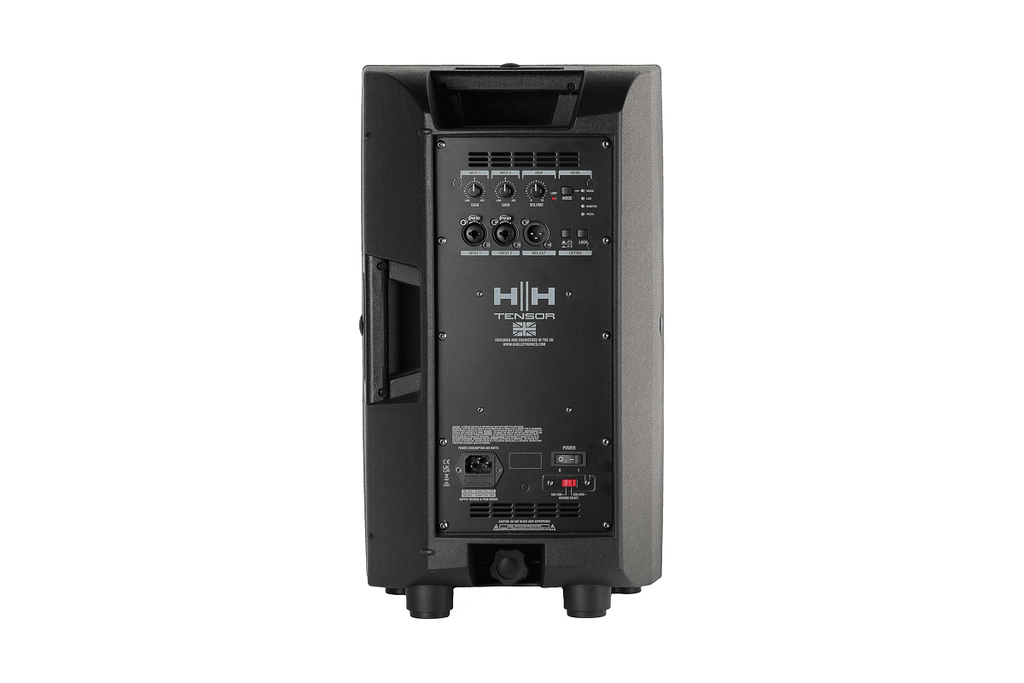 HH TRE-1001 10-inch powered active speaker with 1400W output, featuring professional audio equipment from HH.