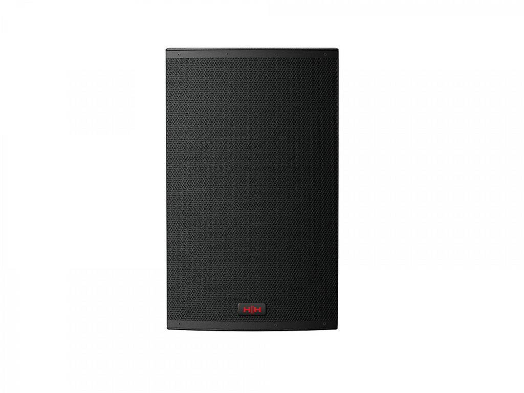 15-inch HH TRE-1501 powered active speaker with 1400W output, featuring a sturdy design and professional audio components.