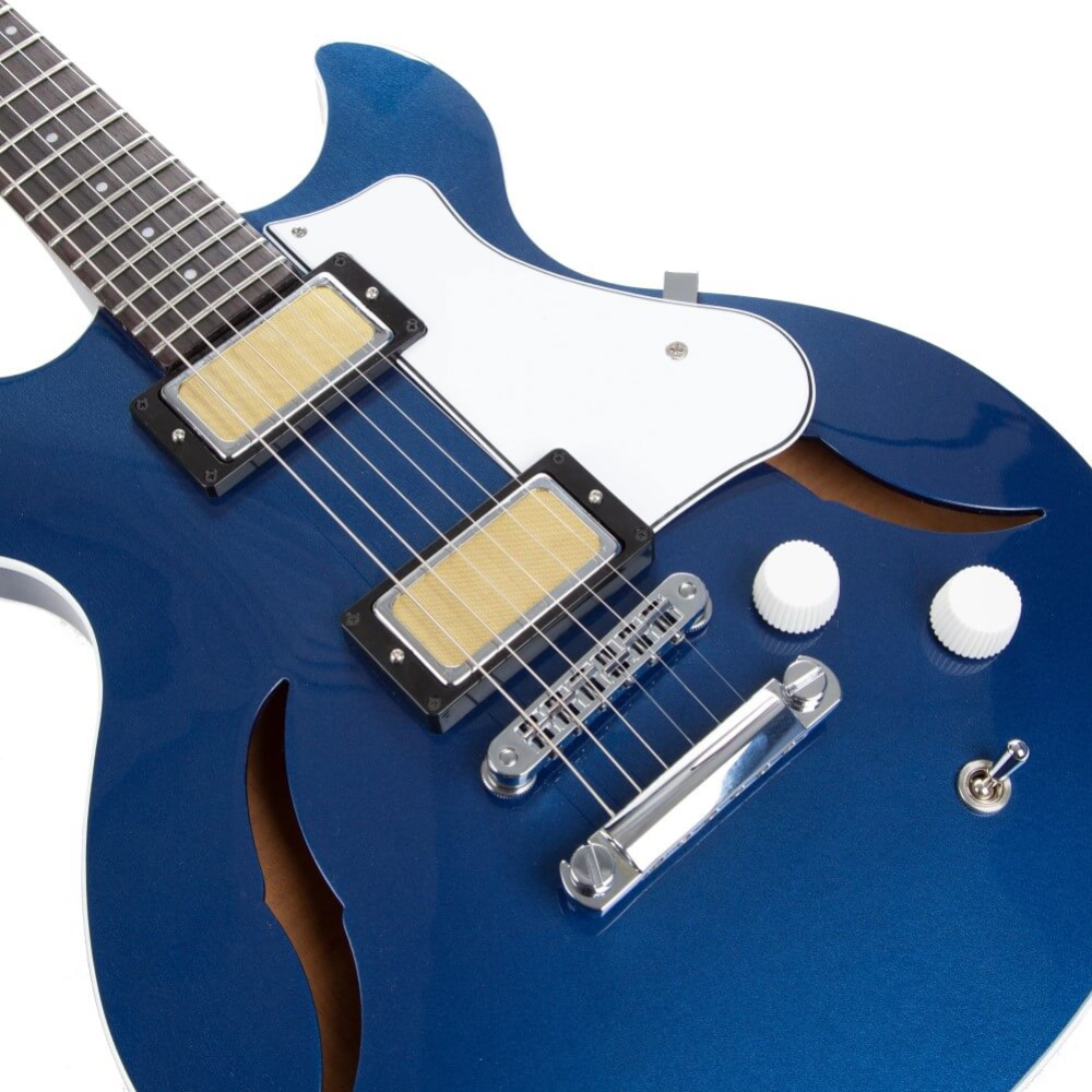Harmony Standard Comet Semi-Hollow Electric Guitar - Pelham Blue