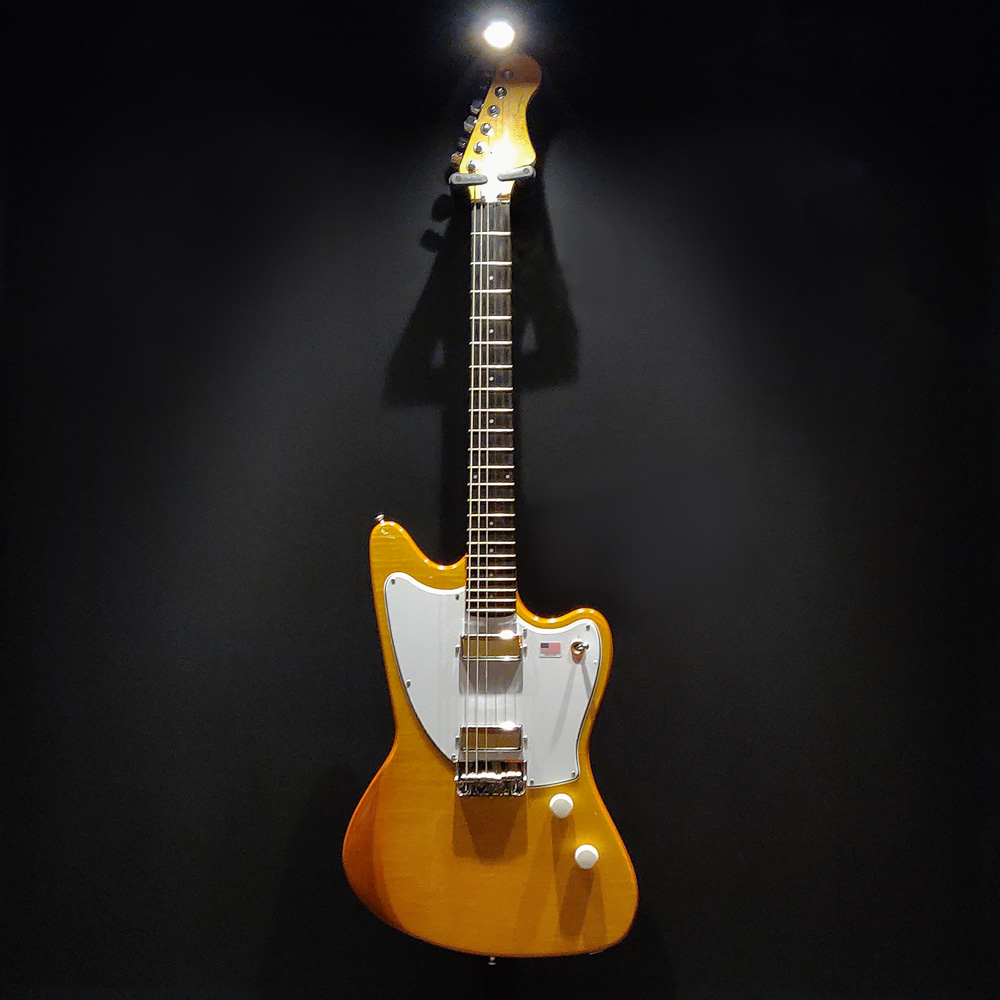 Harmony Standard Series Silhouette Electric Guitar with Flame Maple Top in Vintage Natural