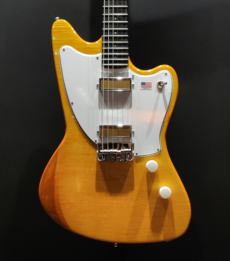 Harmony Standard Series Silhouette Electric Guitar with Flame Maple Top in Vintage Natural