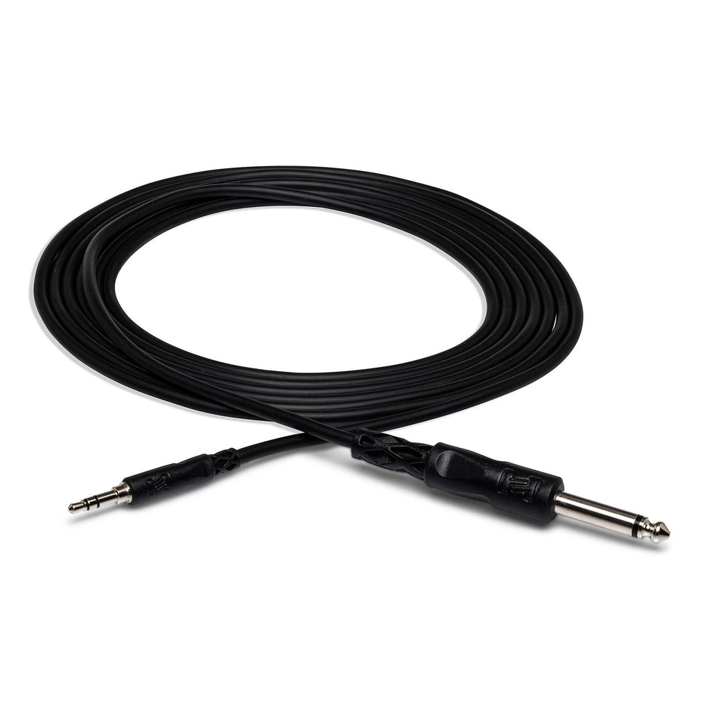 Hosa CMP-103 3ft 3.5mm TRS to 1/4" TS mono interconnect cable for PA and audio applications