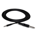 Hosa CMP-103 3ft 3.5mm TRS to 1/4" TS mono interconnect cable for PA and audio applications