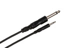 Hosa CMP303 3.5mm TS to 1/4 inch TS mono interconnect cable, 3 feet long, for musical or audio equipment connections.