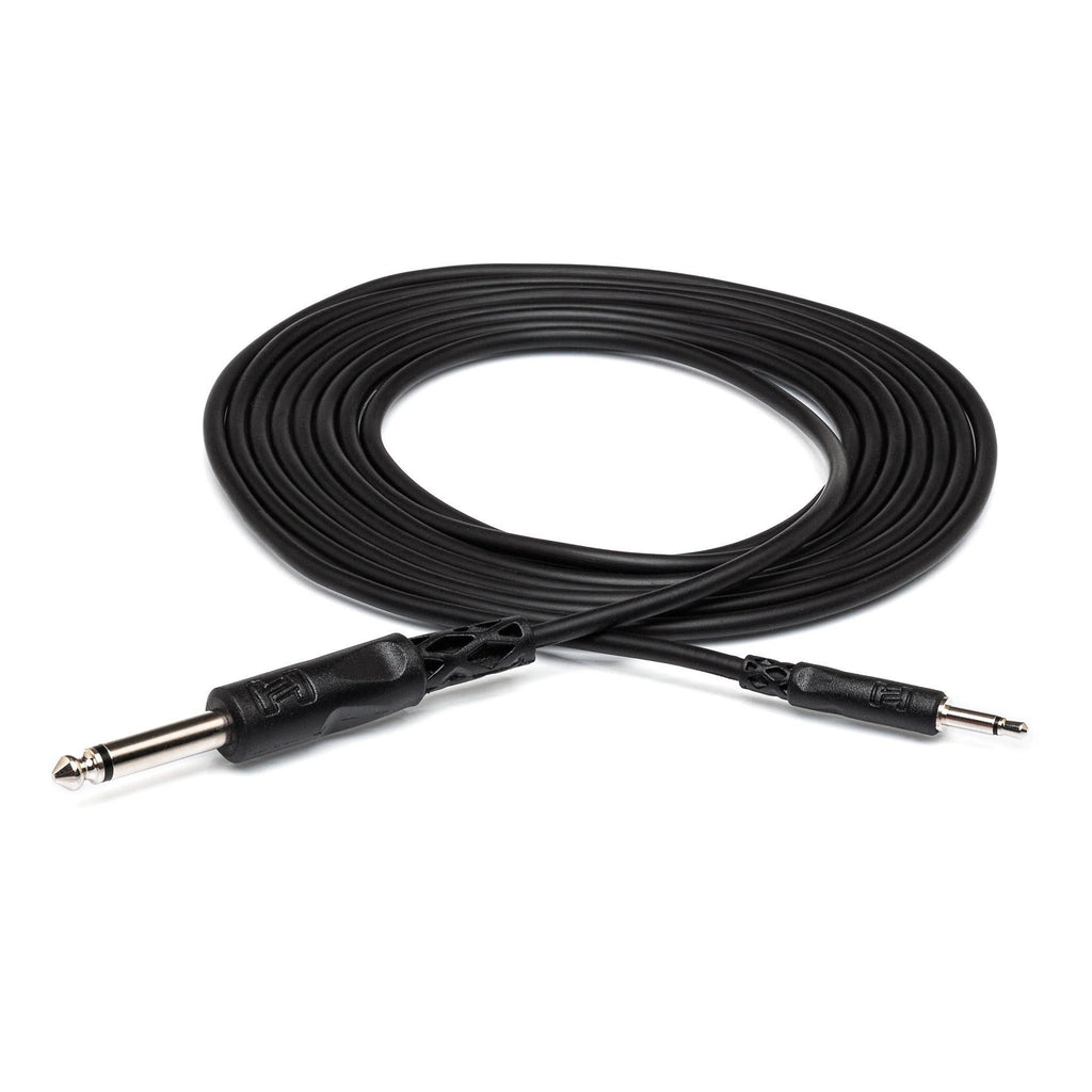 Hosa CMP310 3.5mm TS to 1/4 in TS Mono Interconnect Cable - 10 ft