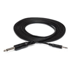 Hosa CMP310 3.5mm TS to 1/4 in TS Mono Interconnect Cable - 10 ft