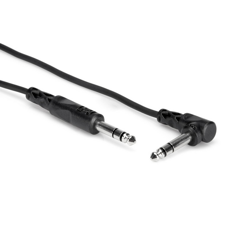 Hosa CSS110RR balanced RA 1/4 to RA 1/4 TRS audio cable, 10 ft, for professional sound connections