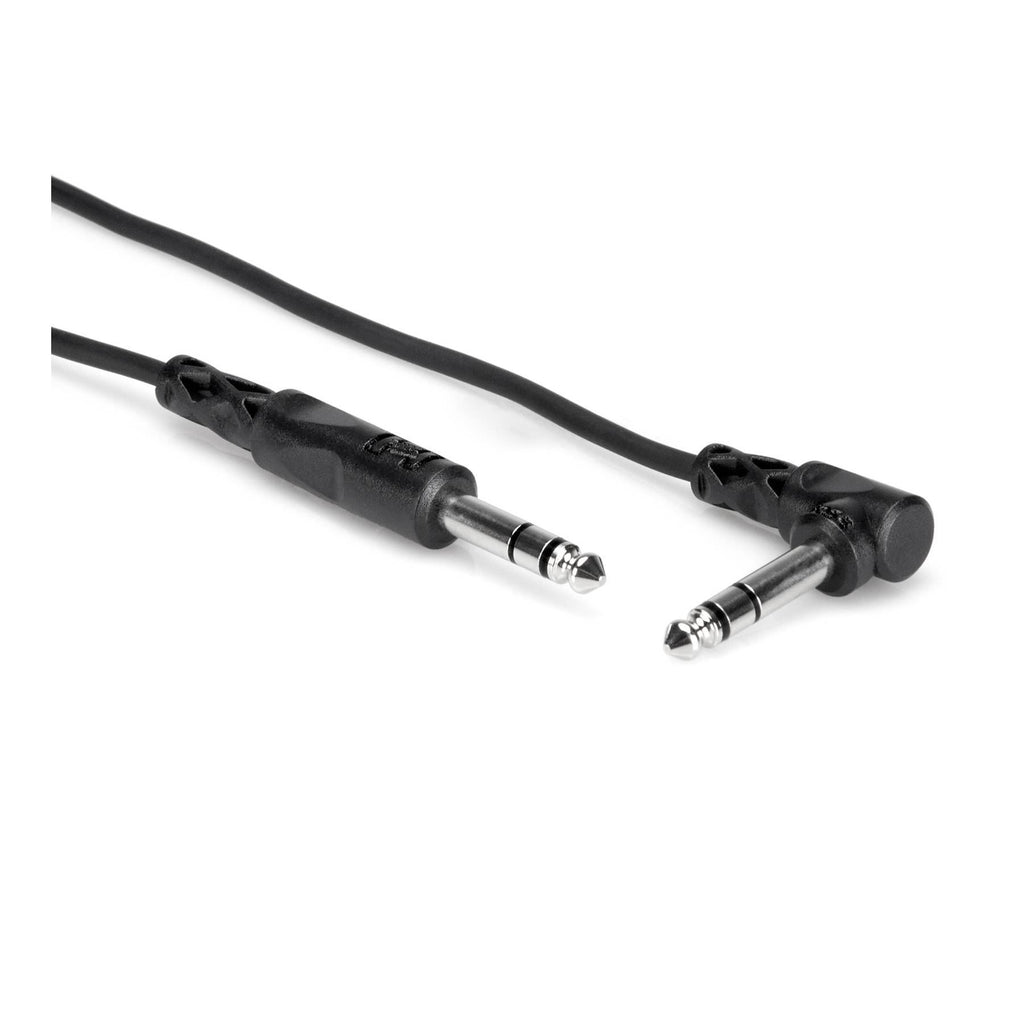 Hosa CSS-110R 10ft right-angled 1/4-inch male to 1/4-inch male audio cable for PA and audio equipment.