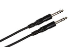 Hosa CSS-115 15ft straight 1/4 TRS cable for audio connections, showing the cable with connectors and cable length.