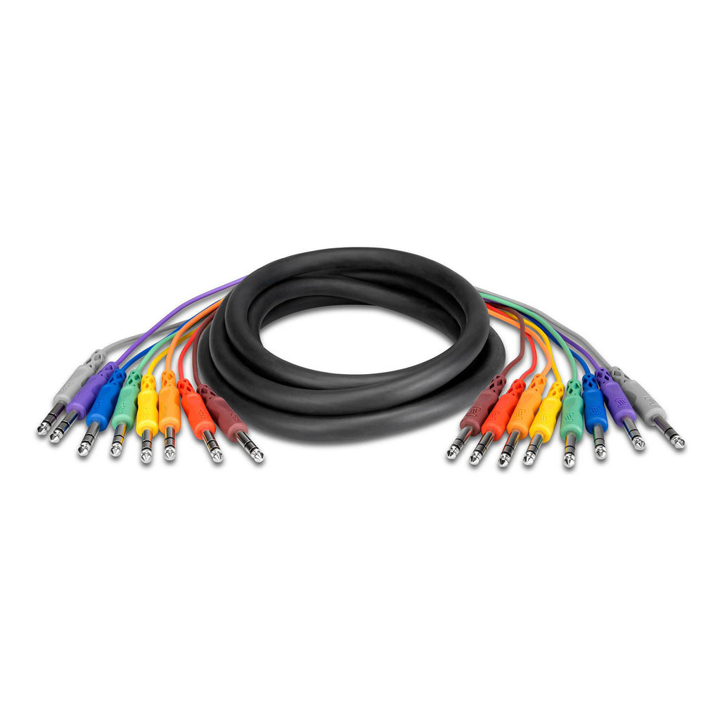 Hosa CSS802 Balanced Snake 1/4 In TRS To Same - 2 meters