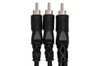 Hosa CYA-103 RCA to Dual RCA - 3 ft