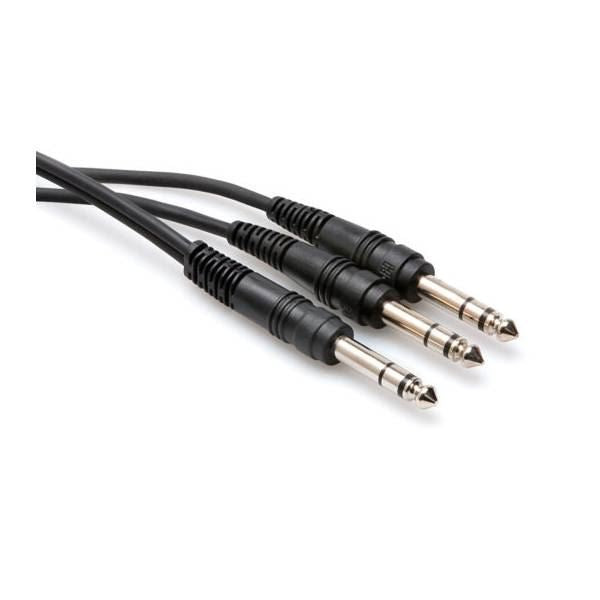 Hosa Y Cable 1/4 TRS - 1/4 TRS 3FT