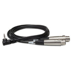 Hosa CYX405F Y Cable 3.5mm TRS - XLR3F 5Ft