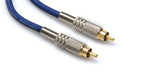 Hosa DRA-501 SPDIF digital RCA cable with male connectors, 1 meter length, used for digital audio connections.