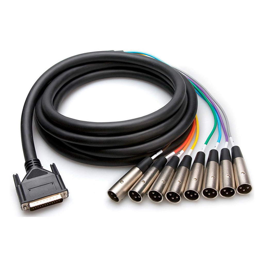 Hosa DTM807 Balanced Snake DB25A to XLR3M - 7 meters