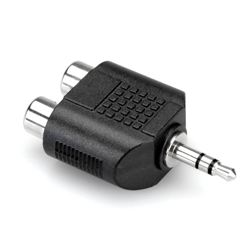 Hosa GRM-193 Dual RCA(F) to 3.5mm TRS(M) Adaptor