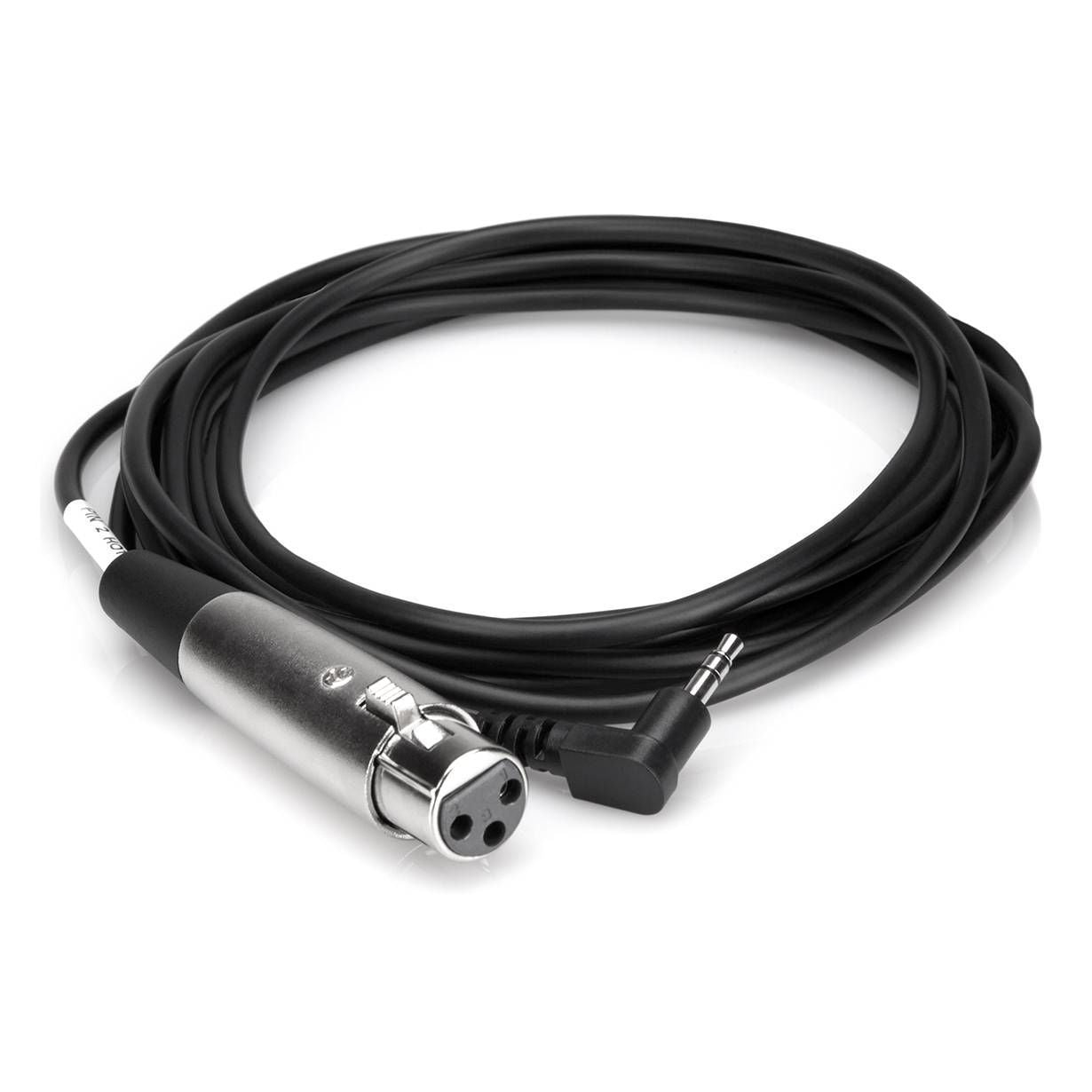 Hosa XVM101F Microphone Cable XLR3F to Right-angle 3.5 mm TRS - 1 ft