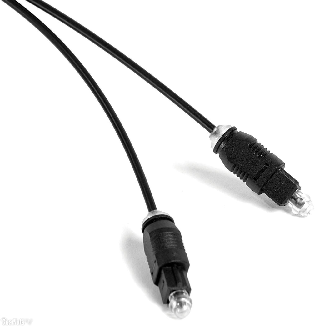 Hosa OPT-103 SP/DIF digital optical cable, 1 meter, with clear connectors and black cable for high-quality audio data transfer