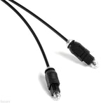 Hosa OPT-103 SP/DIF digital optical cable, 1 meter, with clear connectors and black cable for high-quality audio data transfer