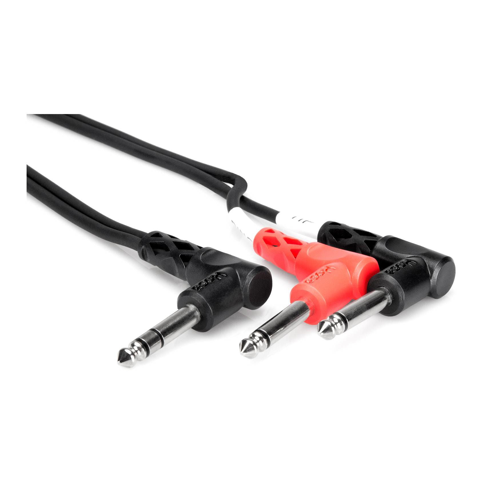 Hosa STP201RR Insert Cable 1/4 In TRS RA To 1/4 In TS RA - 1 meter