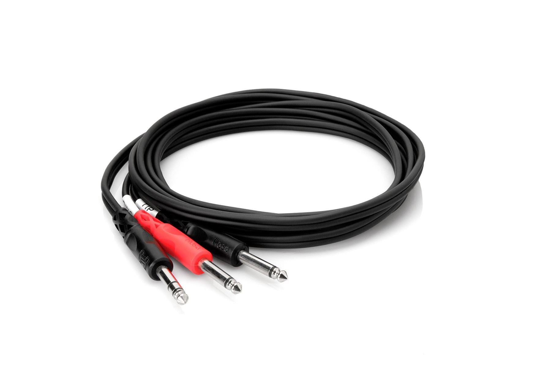 Hosa STP-203 1/4 TRS to Dual 1/4 TS Insert Cable (3m)