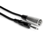 Hosa STX-103M 3-foot 1/4 inch TRS to XLR male balanced interconnect cable for professional audio connections