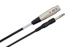 Hosa STX-115F 15 ft balanced interconnect cable with 1/4 inch TRS to XLR3F connectors for professional audio setups