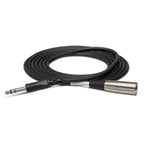 Hosa STX-115M 15ft PA cable with 1/4 inch TRS and XLR3M connectors for professional audio setups