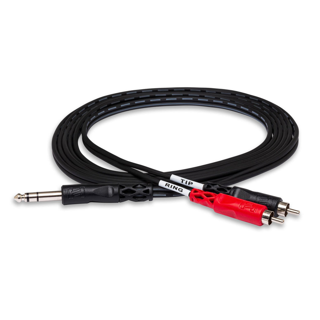 Hosa TRS203 3m Insert Cable 1/4 inch TRS - DUAL RCA