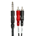 Hosa TRS203 3m Insert Cable 1/4 inch TRS - DUAL RCA
