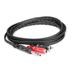 Hosa TRS204 Inset Cable 1/4 TRS to Dual RCA - 4 meters