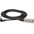 Hosa XVM101M Right-angle 3.5 mm TRS to XLR3M 1ft