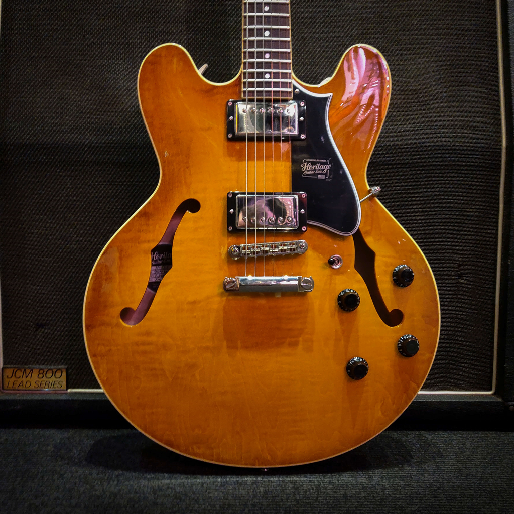 Heritage H-535 Standard Semi-Hollowbody Electric Guitar - Dirty Lemon Burst