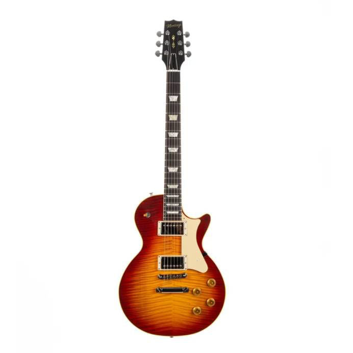 Heritage Custom Shop Core Collection H-150 Electric Guitar with Case (Artisan Aged) in Dark Cherry Sunburst