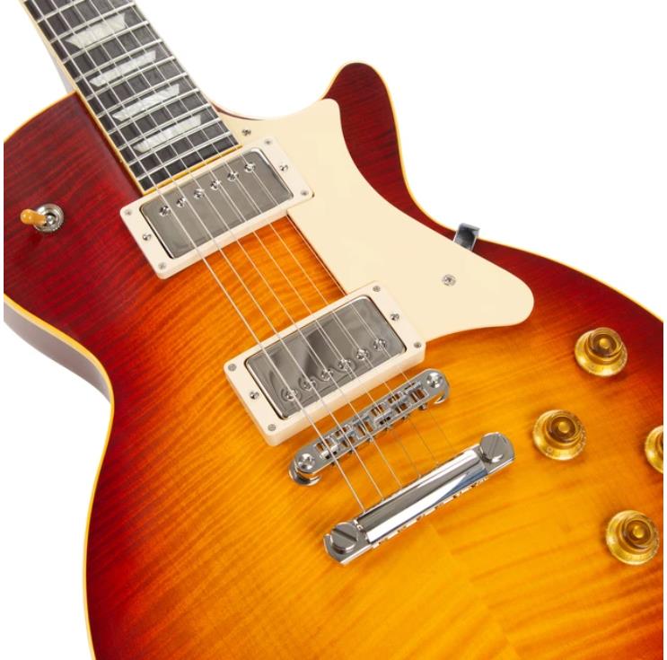 Heritage Custom Shop Core Collection H-150 Electric Guitar with Case (Artisan Aged) in Dark Cherry Sunburst