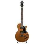 Heritage Ascent H-150 electric guitar in copper finish, showcasing a solid body, dual pickups, and vintage-style tuning pegs.