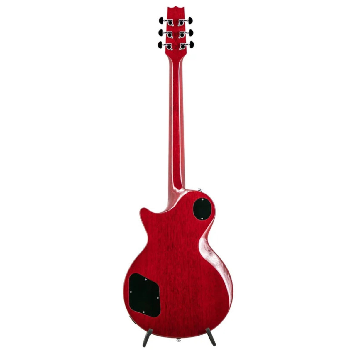 Heritage Ascent H-137 humbucker electric guitar with vintage cherry finish, featuring a solid body and double-cutaway design.