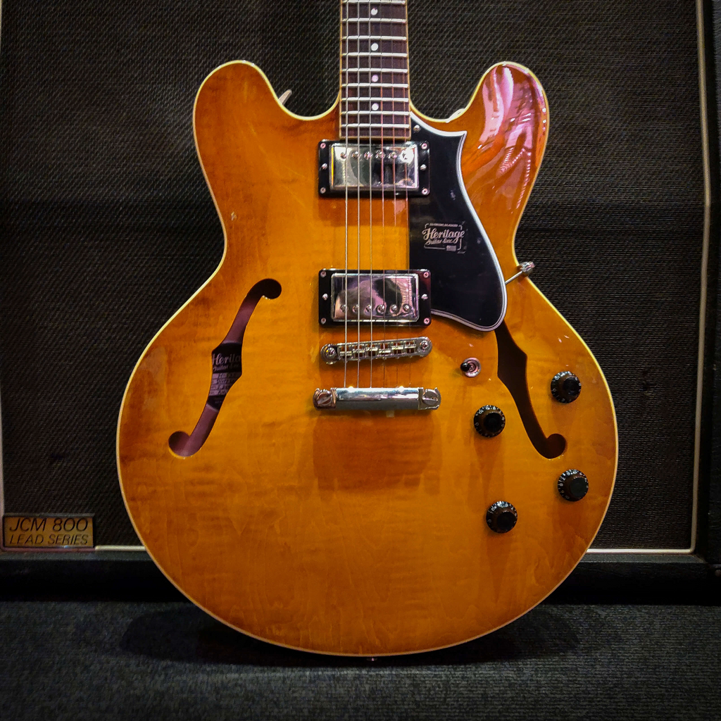 Heritage H-535 Standard Semi-Hollowbody Electric Guitar - Dirty Lemon Burst