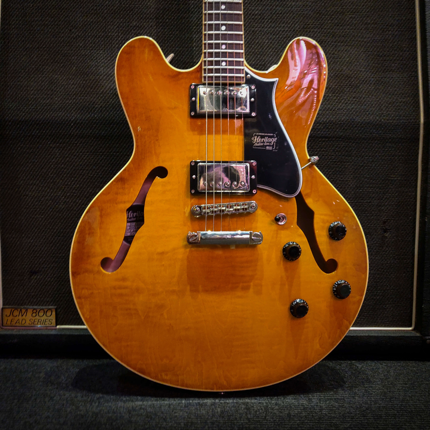 Heritage H-535 Standard Semi-Hollowbody Electric Guitar - Dirty Lemon Burst