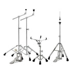 Sonor 1000 Series Double-Braced Drum Hardware Set with Silver Lacquer Coating