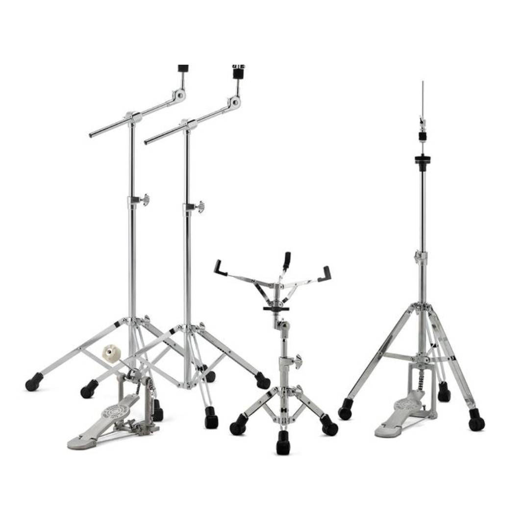 Sonor 1000 Series Double-Braced Drum Hardware Set with Silver Lacquer Coating