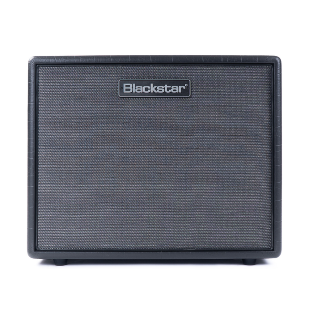 Blackstar HT-112 MkIII 1x12 inch guitar speaker cabinet with open/close back design, black finish, for use with guitar amplifiers.