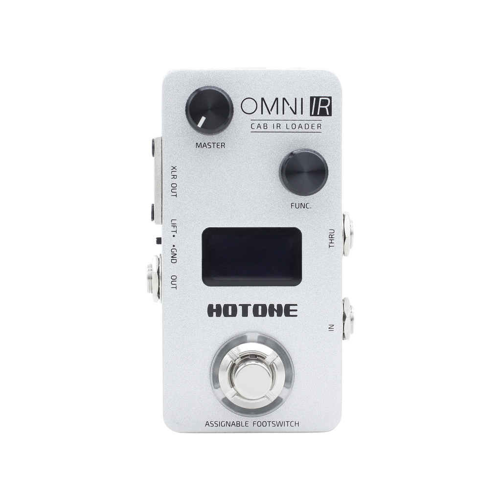 Hotone OMP-6 CAB IR Loader effect pedal with multiple cab impulse response options, compact guitar effects processor.