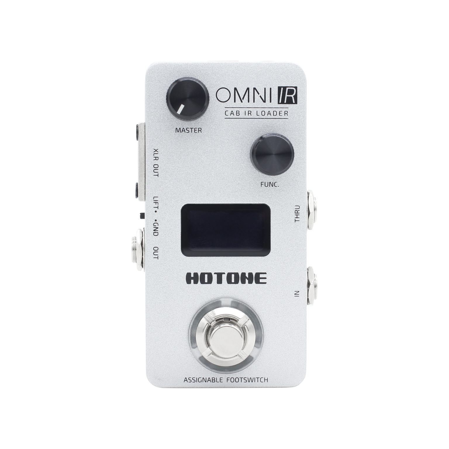 Hotone OMP-6 CAB IR Loader effect pedal with multiple cab impulse response options, compact guitar effects processor.