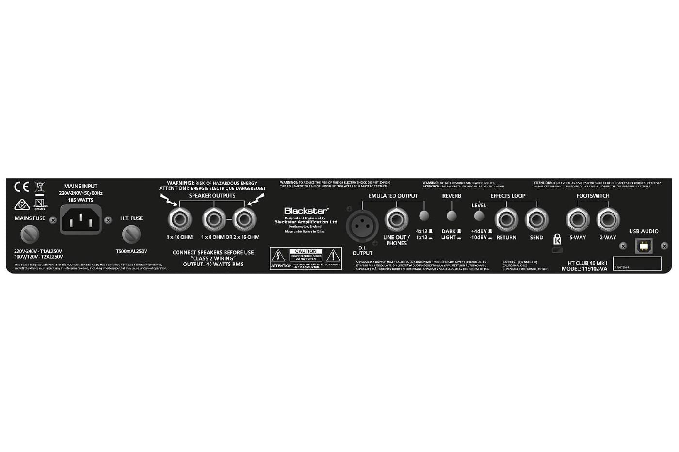 Blackstar HT-CLUB 40 Mk2 Guitar Amplifier 40w Combo 1x12